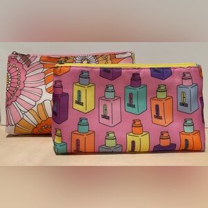 Clinique Vibrant Cosmetic Bag Set of 2